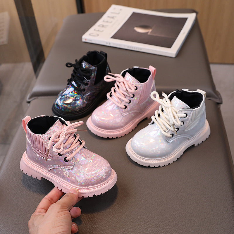 Kids Waterproof Mirror Boots 2024 – Soft Sole Autumn Winter