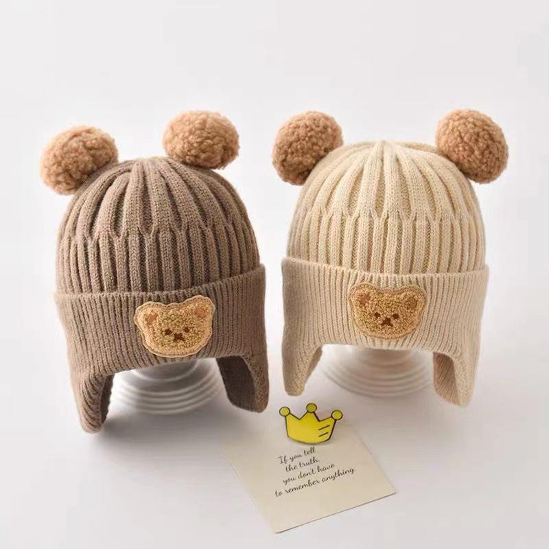 Newborn Knitted Wool Winter Hat – Soft & Warm Baby Beanie