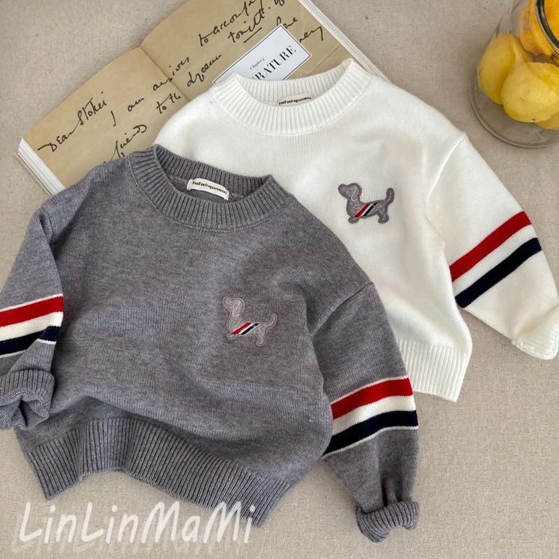 2025 Kids’ Class A Knit Pullover – Korean Style Sweater