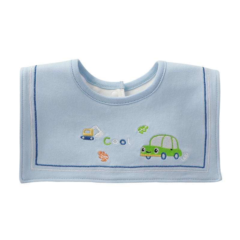 Enlarged U-Shaped Cartoon Baby Bib