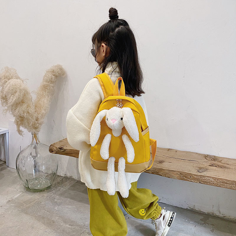 Rabbit Cartoon Kids Backpack – Cute Kindergarten School Bag 2025