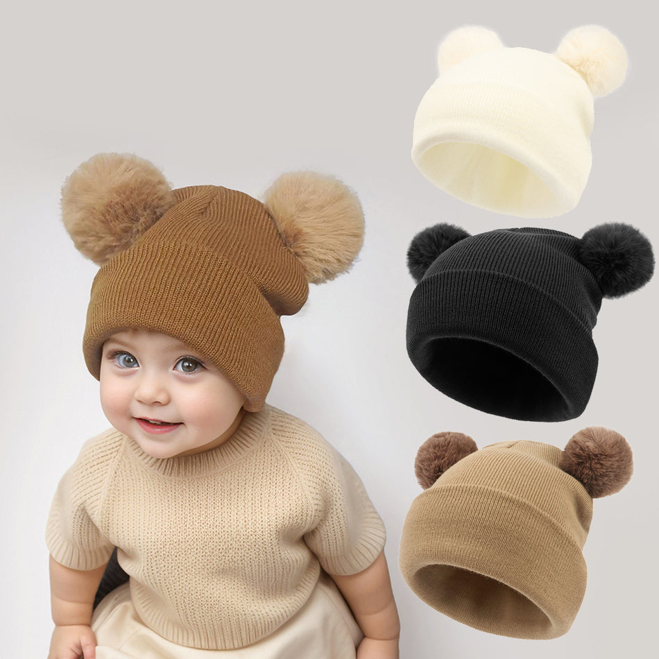 Kids’ Warm Ear Protection Wool Cap 2025