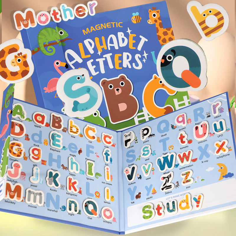 Magnetic Upper Lowercase English Letter Spelling Game Kids