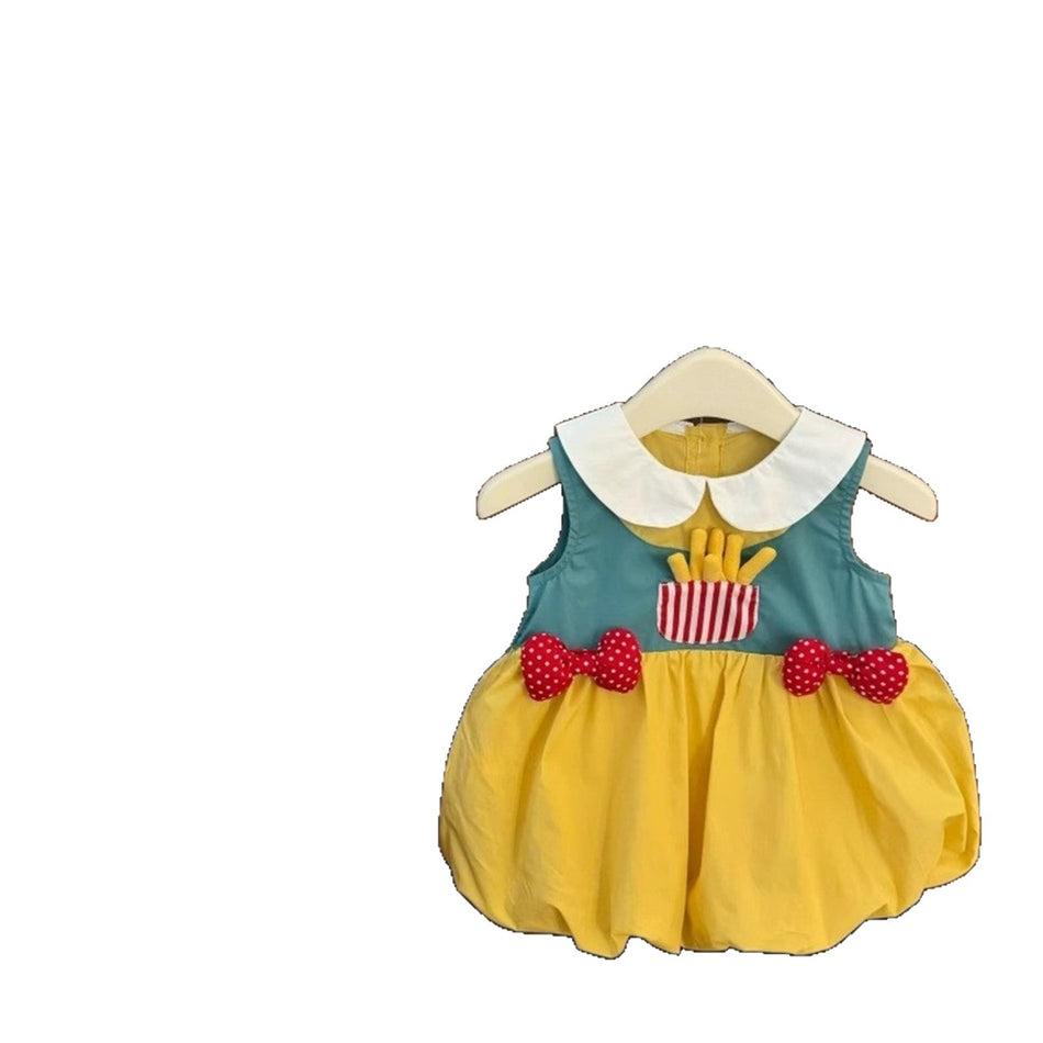 Baby Girl McDonald's Style Dress – French Fries Skirt