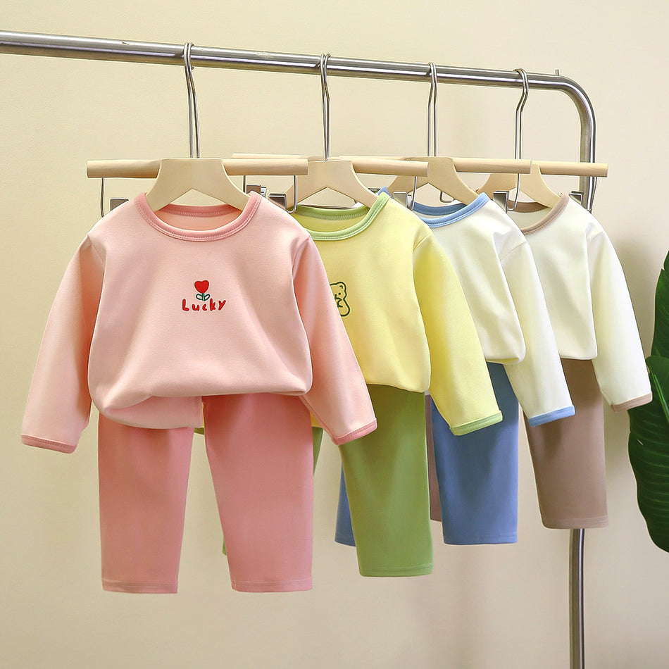 Children's Warm Underwear Set Autumn New Boys & Girls Pajamas