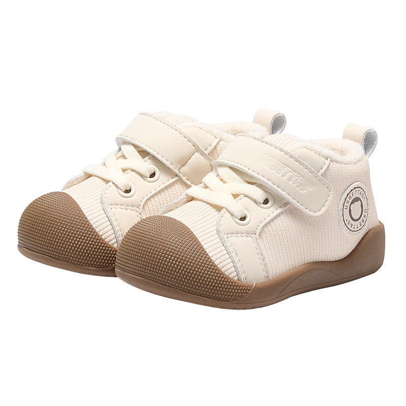 Betis Infant Toddler Winter Soft-Sole Fleece-Lined Cotton Shoes