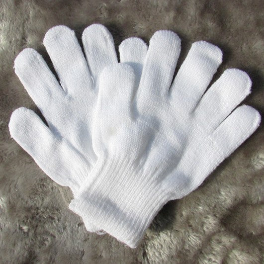 Kids Labor Protection White Gloves Durable
