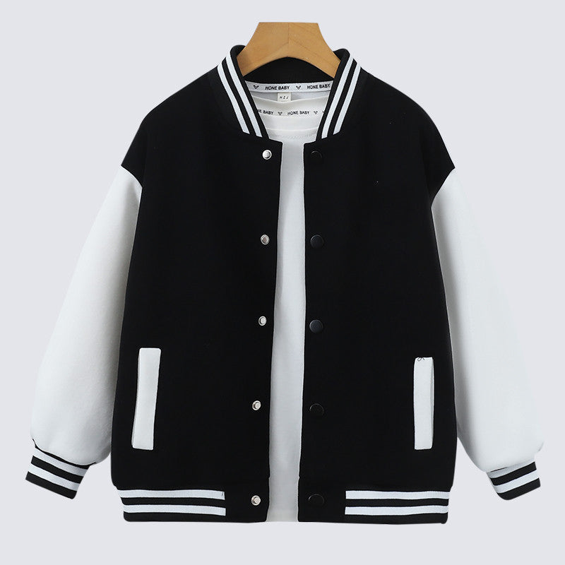 Girls Big Children Baseball Coat – Spring & Autumn