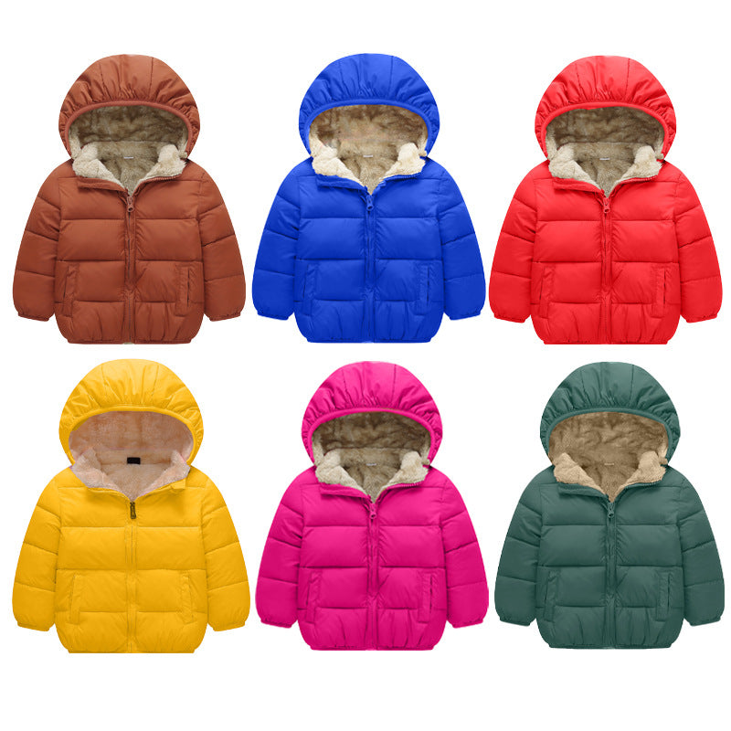 Kids Special Placket Down Jacket – Warm Hooded Baby Coat