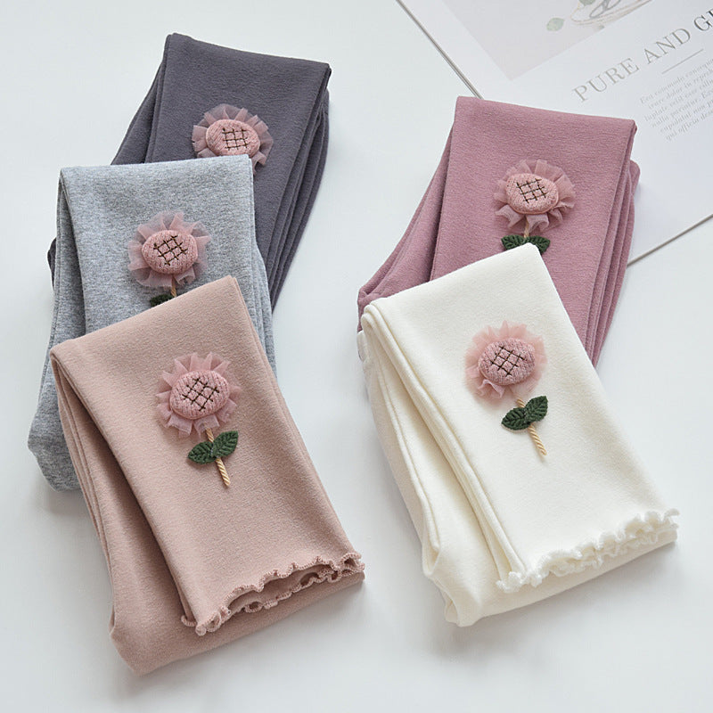 Girls’ Cotton Leggings Spring Autumn 2025