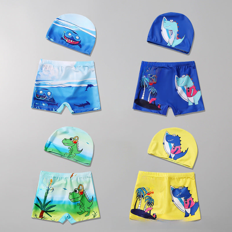 Boys’ Printed Swim Trunks – Comfy 2023 Beach Boxers