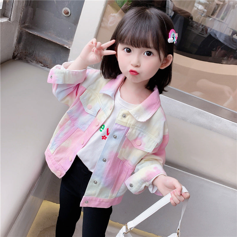 Girls Denim Jacket 2025 Spring Autumn Trendy Casual Coat