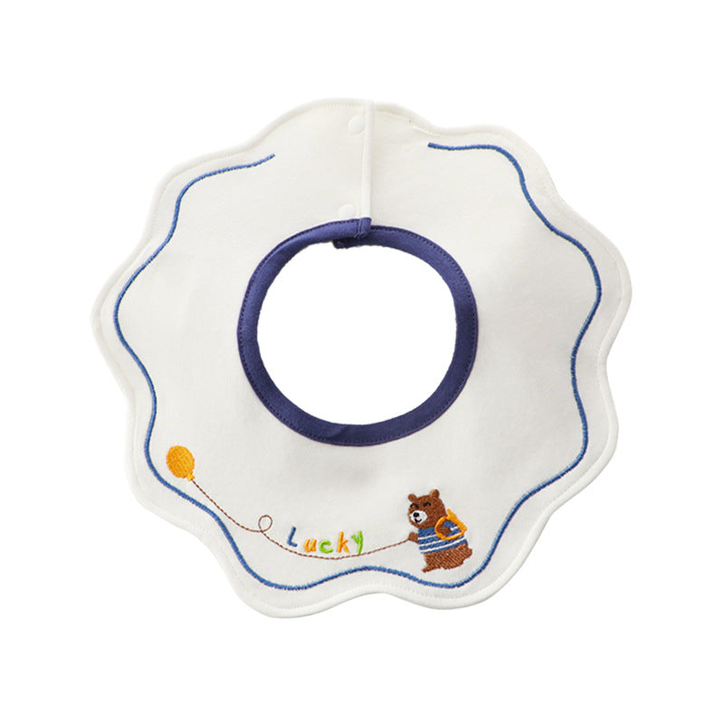 Double-Layer Cotton Newborn Bib