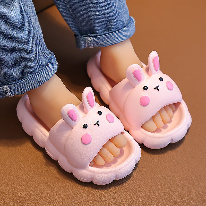 Cute Rabbit Girls’ Slippers – Summer Non-Slip Style