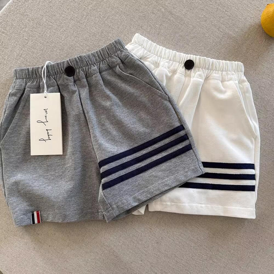 Elite Children's Cotton TB-Style Summer Five-Point Pants