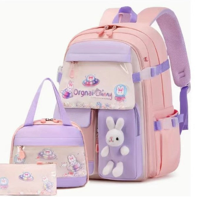 Girls’ Spine-Protection School Backpack