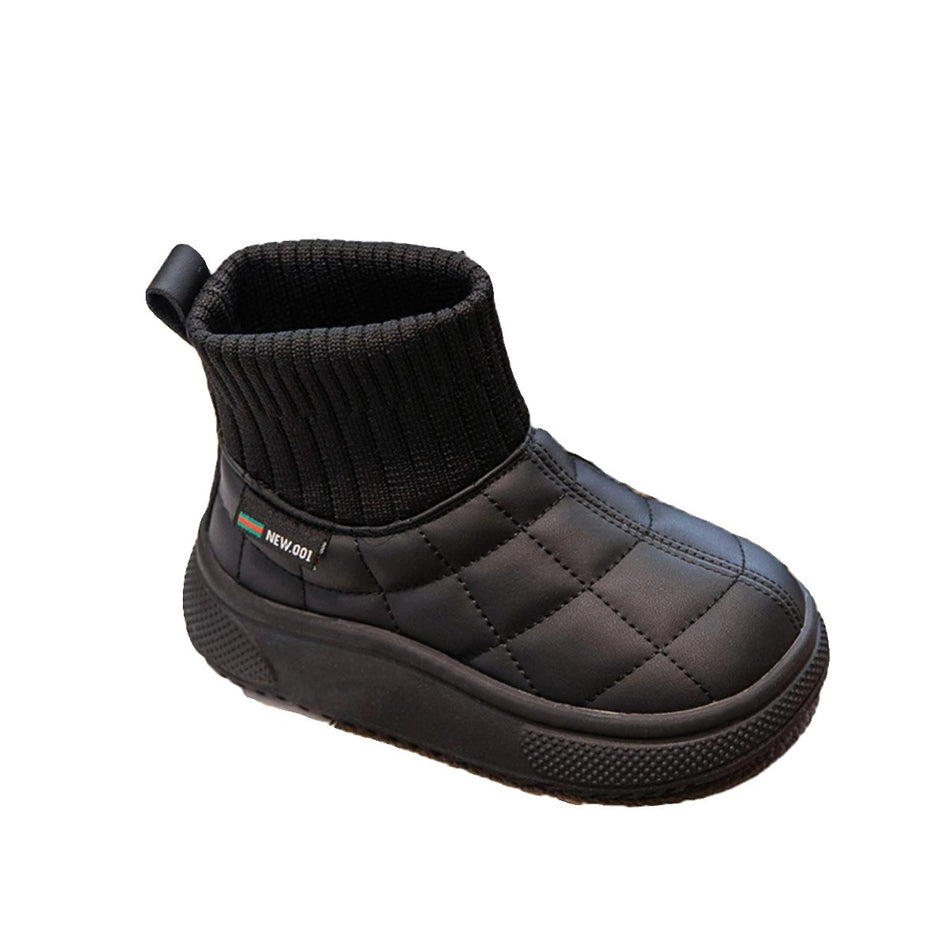 Kids’ Warm Snow Boots – Fleece-Lined Cotton Shoes ❄️