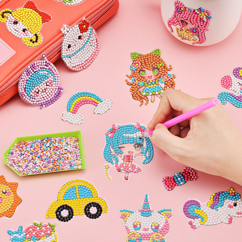 Kids DIY Diamond Painting Sticker Set – Creative Toy Fun