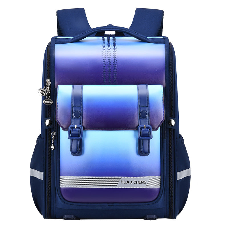British Style Large Capacity School Backpack for Grades 1–6