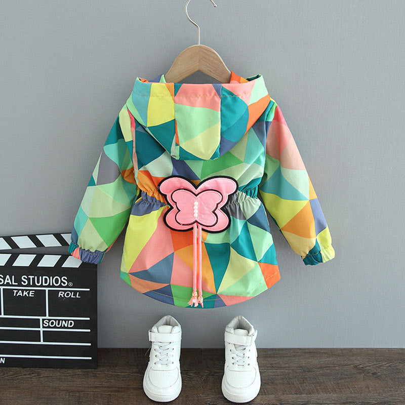Girls Butterfly Coat | Spring Autumn Baby Jacket