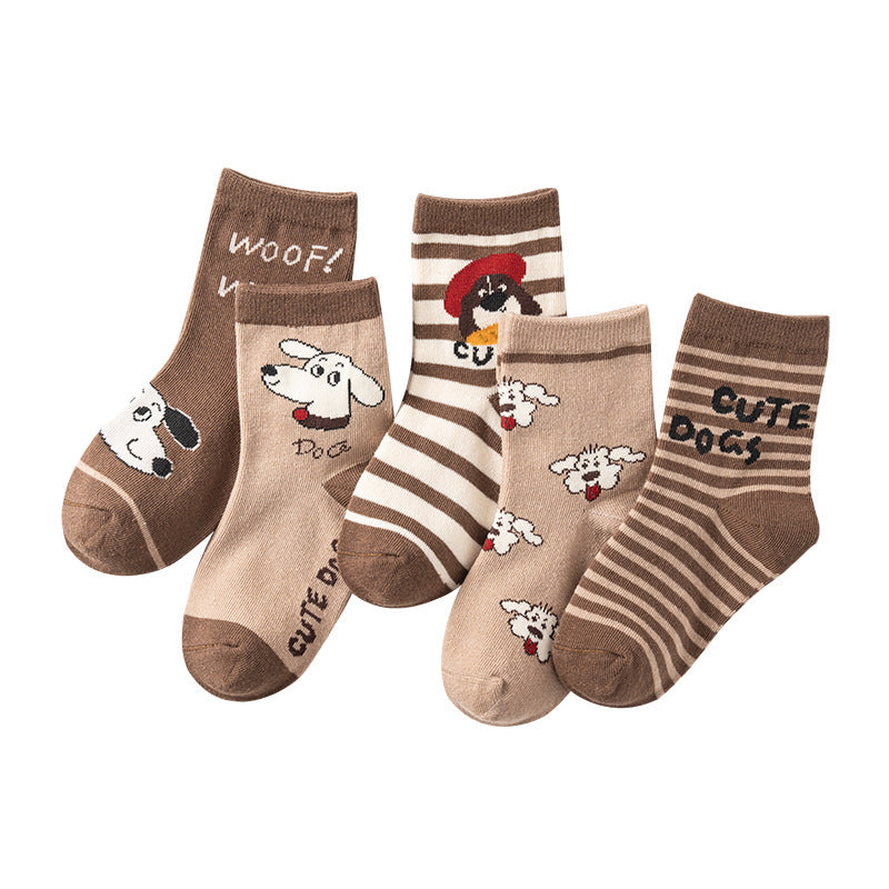 Kids’ Autumn & Winter Cartoon Socks – Boys & Girls