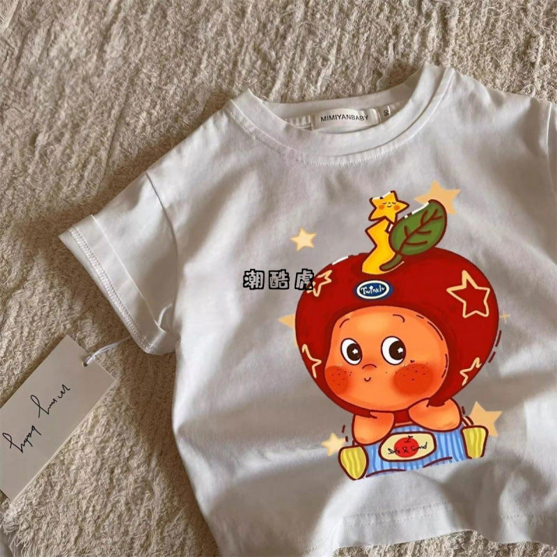 Toddler Japanese-Style Cotton Cartoon T-Shirt