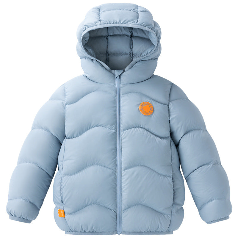 Children’s Hooded Down Jacket – Warm Lightweight Winter Coat
