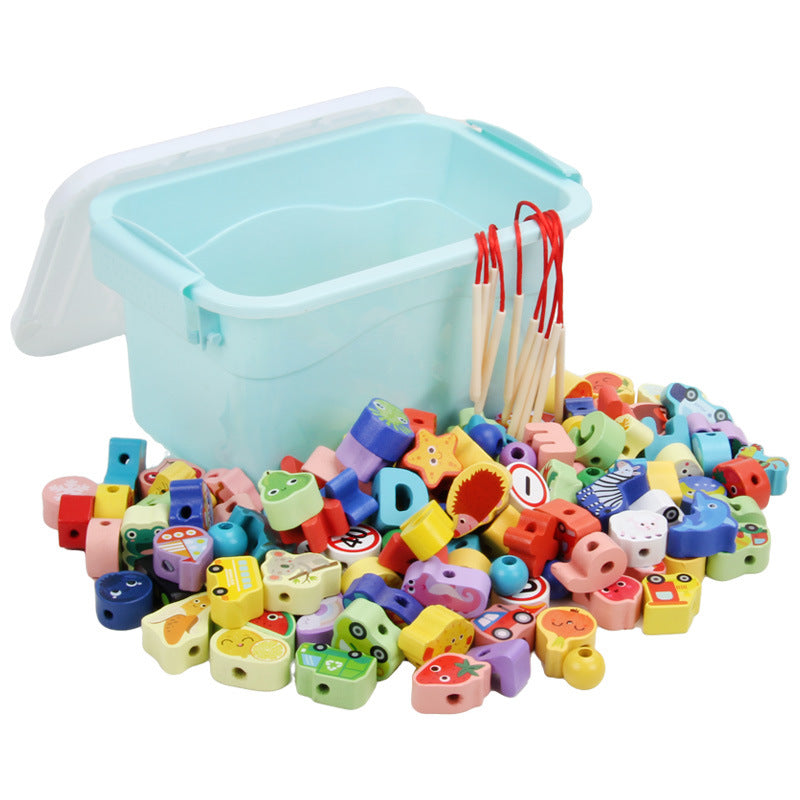 Bead Threading Toy | Montessori Fine Motor Toy Nepal