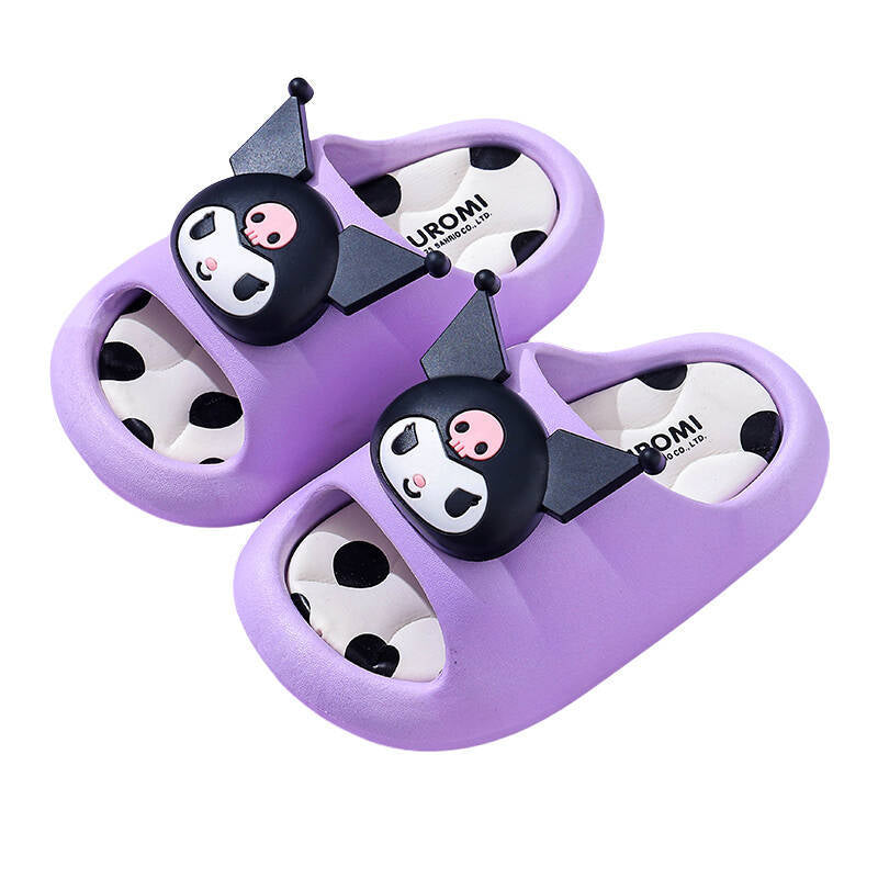 Sanrio Kuromi Summer Sandals – 2025 Girls' Non-Slip Baby Bath Sandals for Small & Medium Children