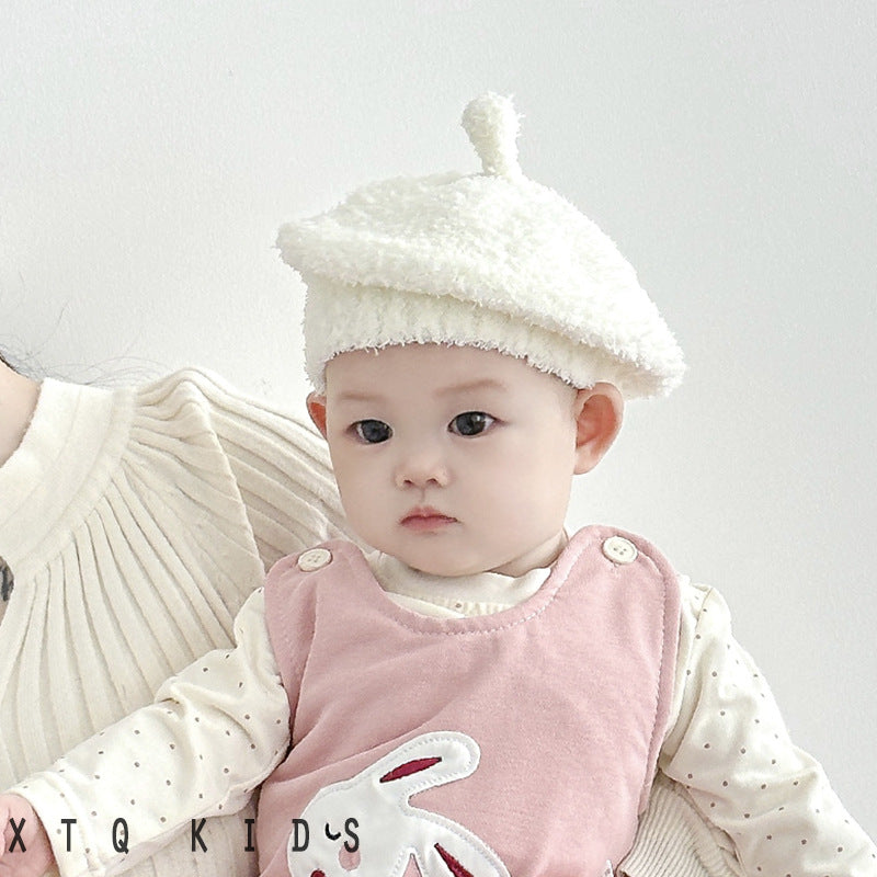 Infant & Toddler Wool Beret – Cute Unisex Pullover Hat