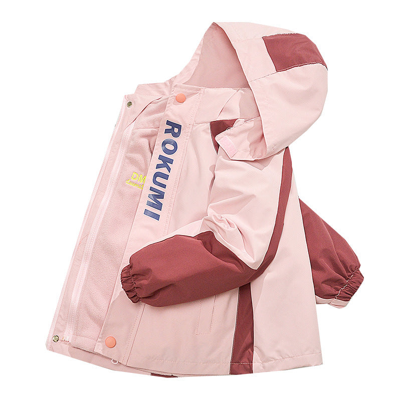 Girls’ 3-in-1 Detachable Velvet Jacket 2025