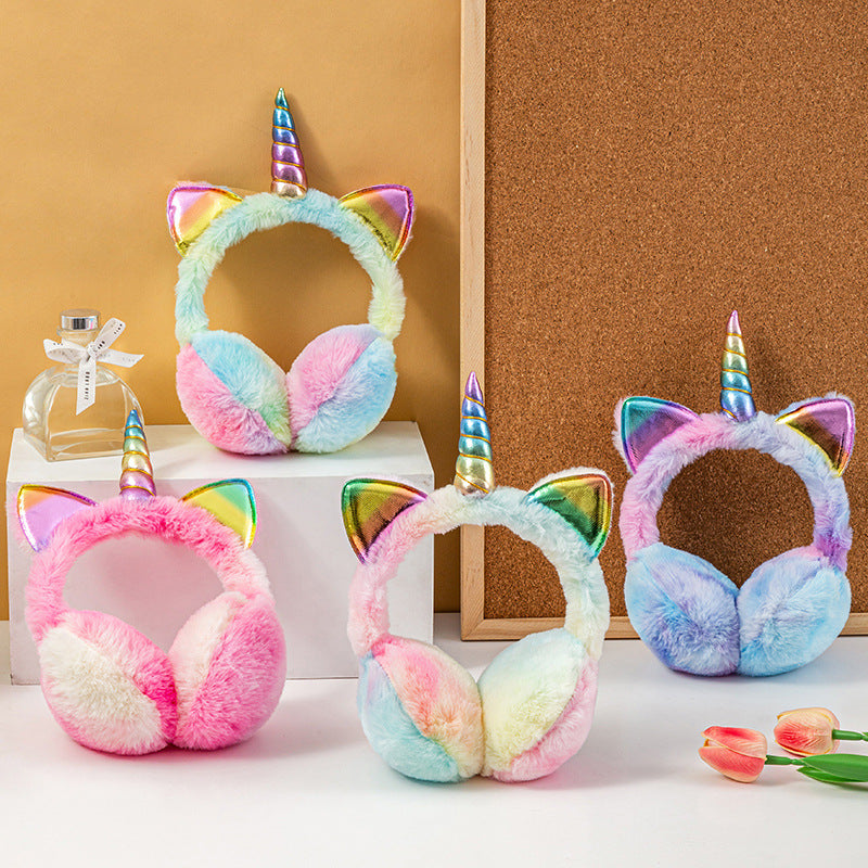 Rex Rabbit Fur Kids Winter Earmuffs Plush