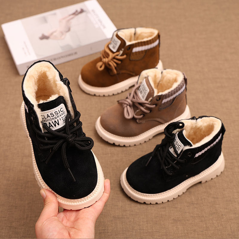 Kids’ Martin Snow Boots – Warm Retro Winter Shoes