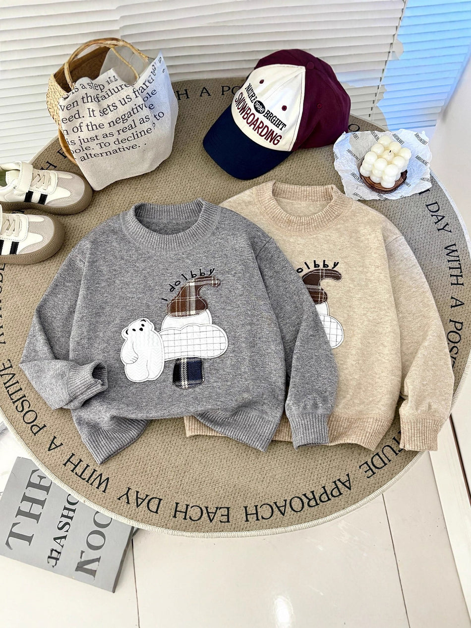 Children's Christmas Sweater Cartoon Elk Warm Winter 2025 New