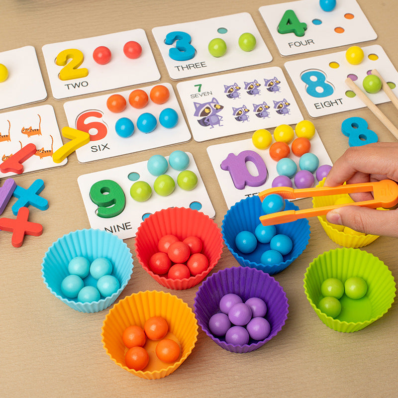 Montessori Math Bead Toy for Kids – Fine Motor Learning