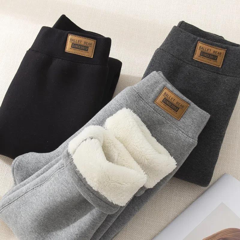Winter Fleece-Lined Girls’ Leggings – Thick Warm Cotton Pants