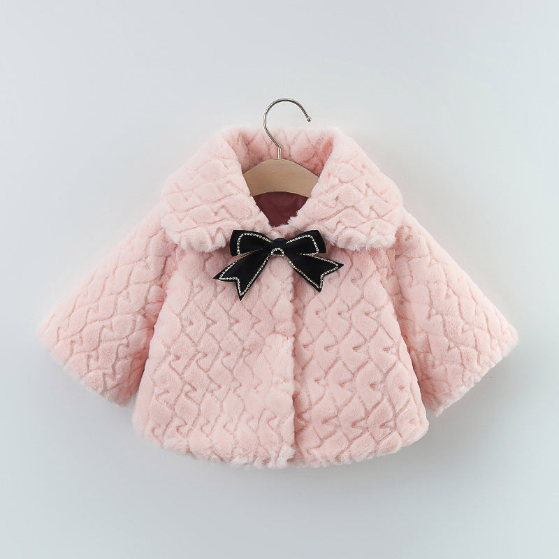 Kids’ Faux Fur Jacket – Thick Winter Coat for Boys & Girls