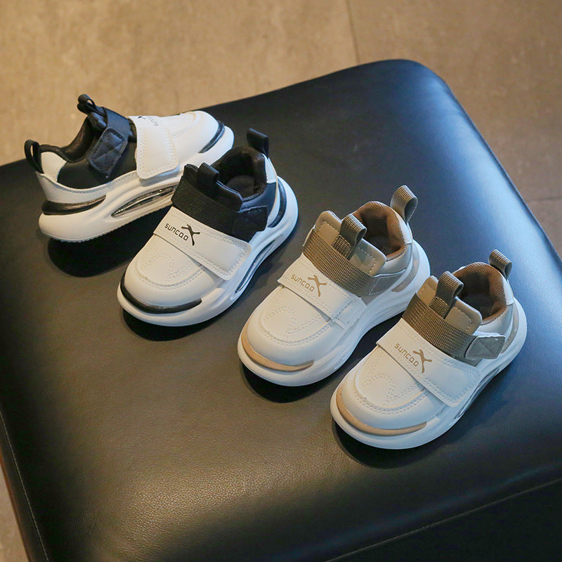 2024 Kids’ Leather Sneakers | Non-Slip Toddler Shoes