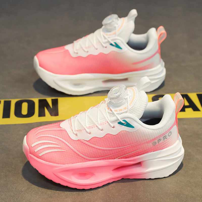 Girls’ Carbon Plate Running Shoes Lightweight Breathable