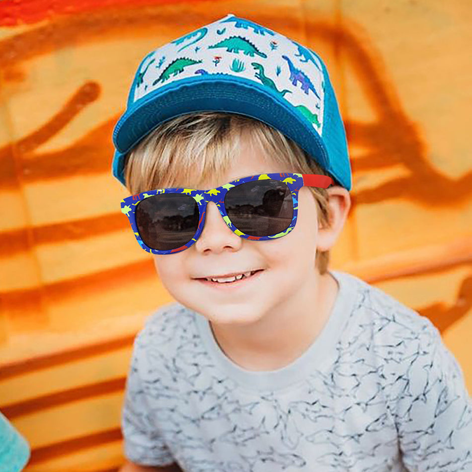 Kids Dinosaur Square Sunglasses UV Protection