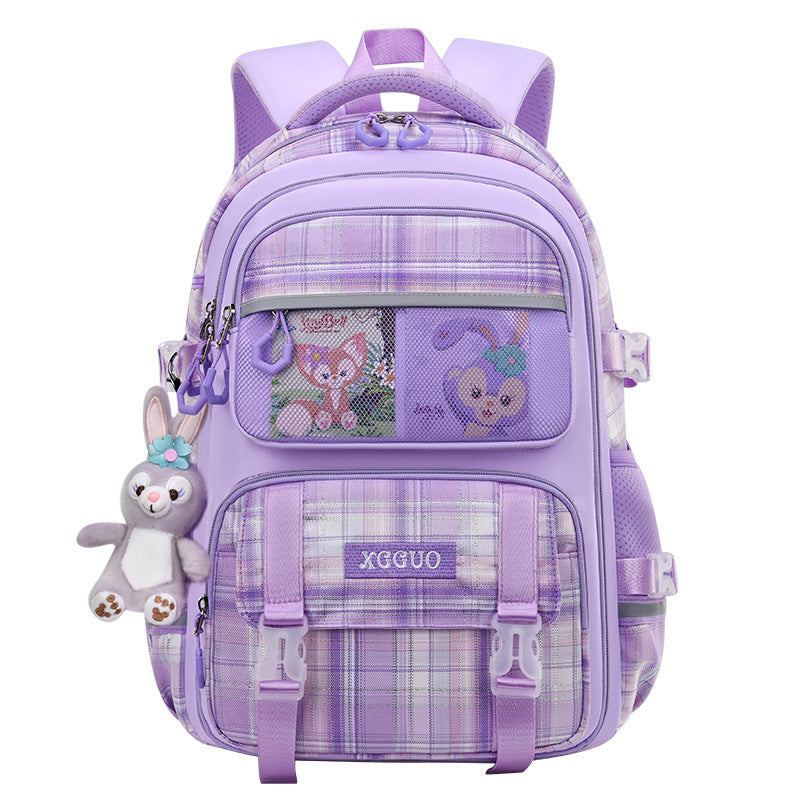 Lightweight Girls’ School Bag with Spine Protection
