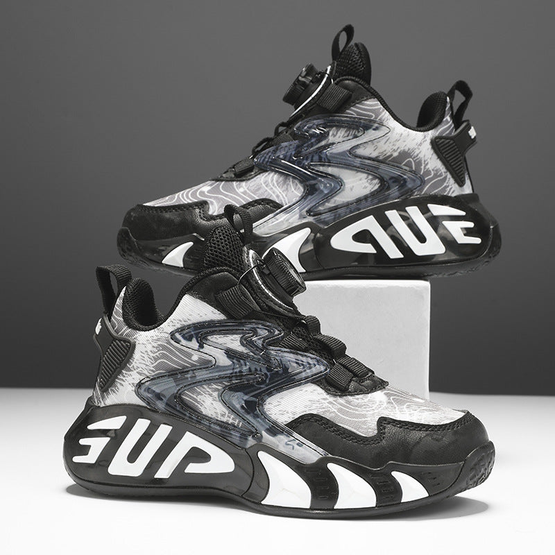 Kids Basketball Shoes 7-12 Years Breathable Sneakers