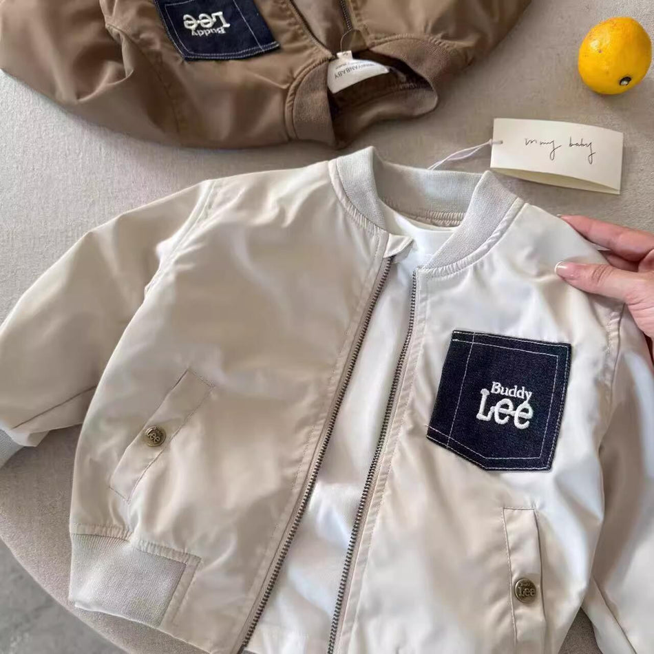 2025 Kids Autumn Jacket – Japanese Style Baseball Coat