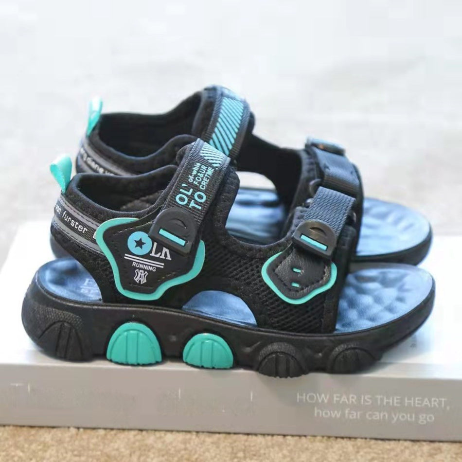 Boys’ Soft Leather Beach Sandals – Stylish & Comfy for Summer