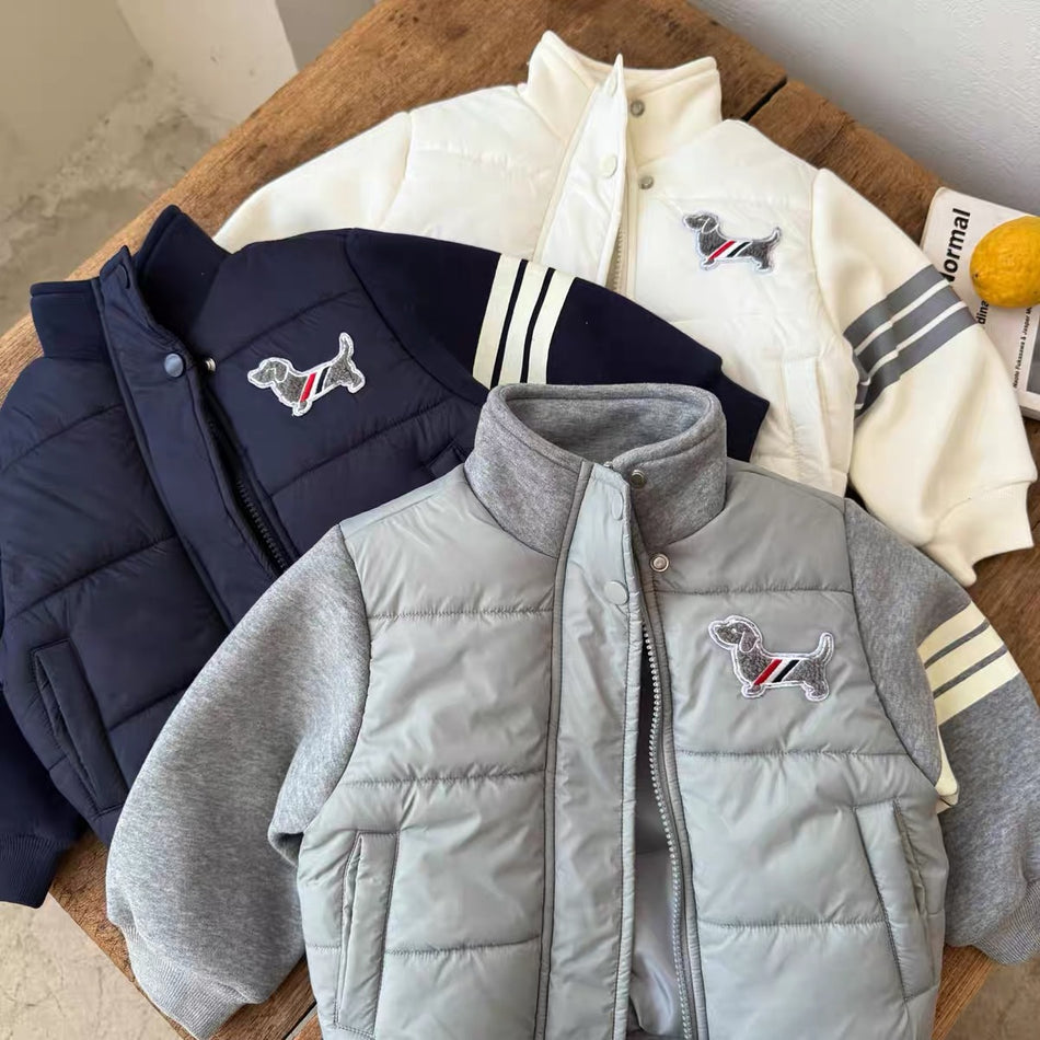Children’s Cartoon Puppy Padded Cotton Jacket