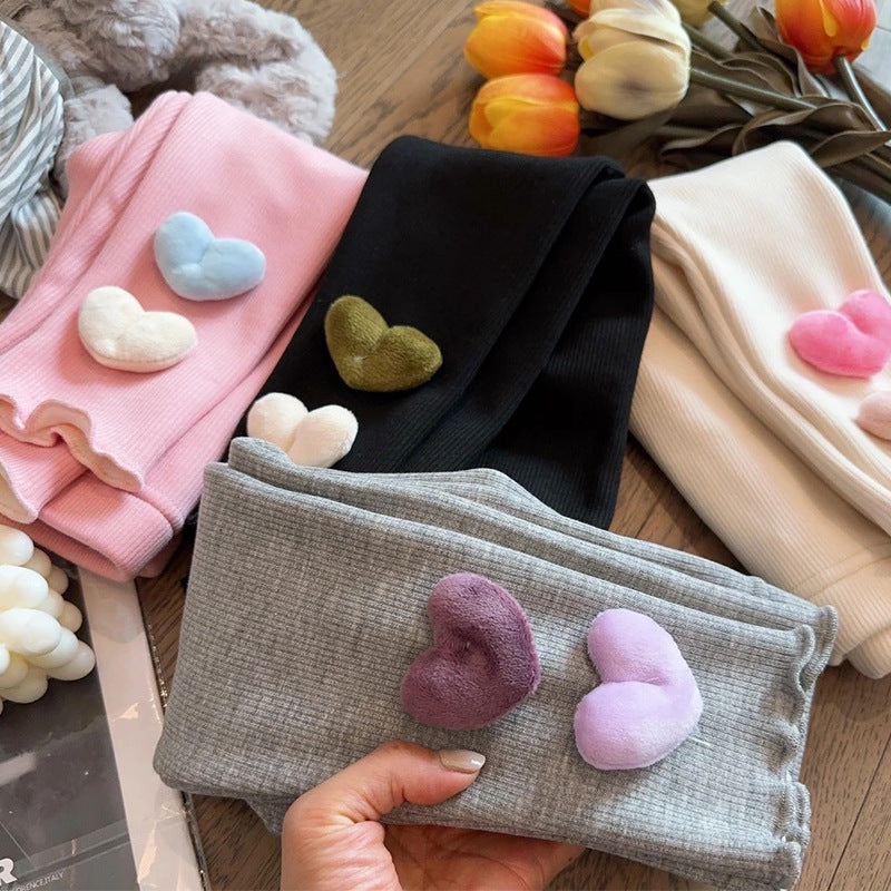 Girls’ Fleece-Lined Leggings 2024 Warm Pants