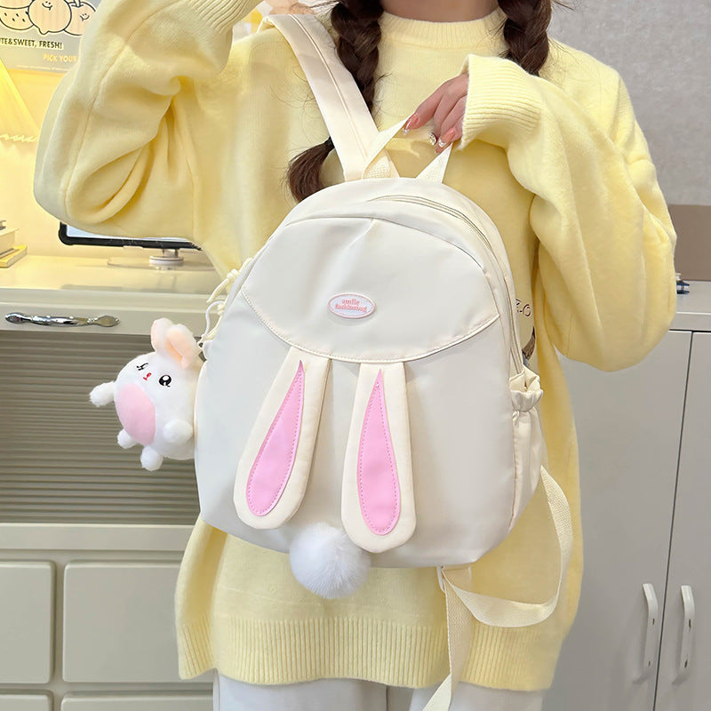 Cute Rabbit Ears Girls' Kindergarten Backpack 2024