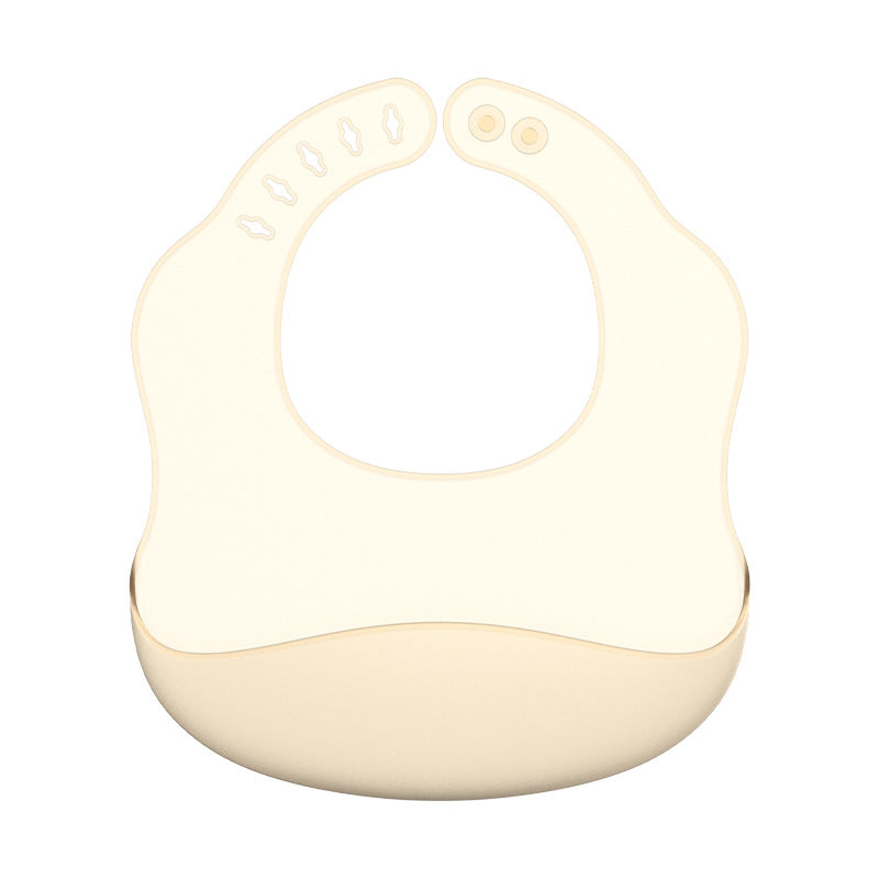 Waterproof Silicone Baby Bib – Soft & Wide Feeding Pocket