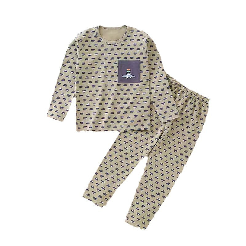 Kids’ Cotton Lycra Pajama Set – Autumn Wear