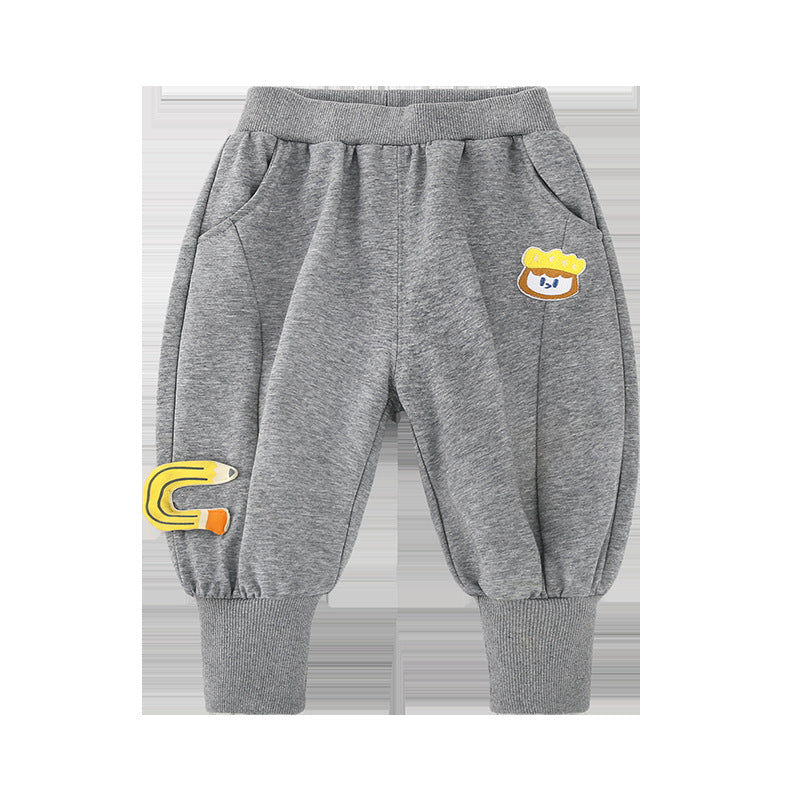 Baby Autumn Plaid Casual Jogging Pants for Kids